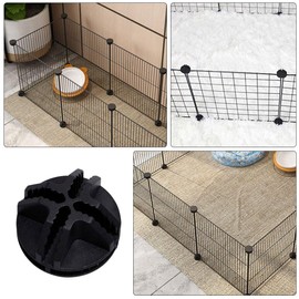 VANZACK 30Pcs Cube Connectors Plastic Storage Cube Connectors Wire Cube Connectors Organizer Pet Cage Connector Black