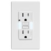 Leviton GFCI Outlet with Guidelight, 15 Amp, Self Test, Tamper-Resistant