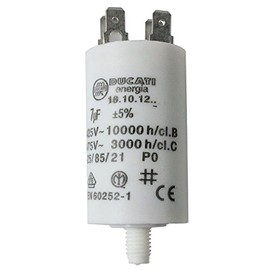Spares2go Start Run Motor Capacitors for Indesit Appliances Microfarad 7UF (Spade Connector/Tags)