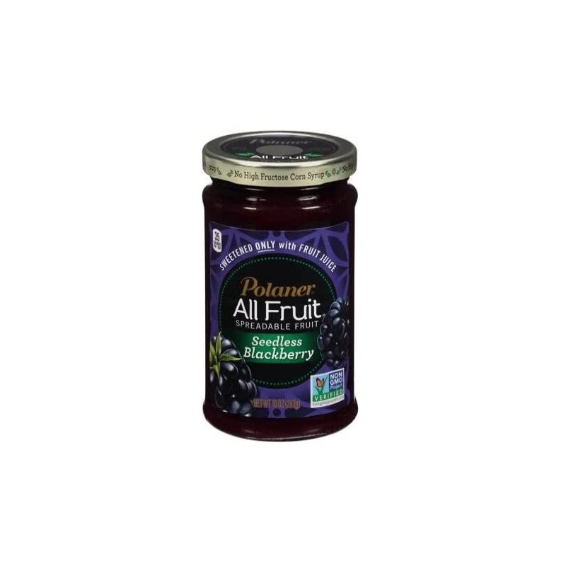 Polaner All Fruit Spreadable Fruit, Seedless Raspberry and Seedless Blackberry,