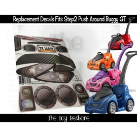 The Toy Restore Replacement Stickers Fits Step2 Push Around Buggy GT Ride-on Car