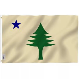 Anley Fly Breeze 3x5 Foot Maine State Flag - Maine ME 1901-1909 Flags