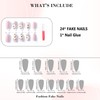 IMRAIN Press on Nails Medium Oval Fake Nails Nude Matte