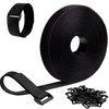 Rhimooay 12 m x 2.5 cm Velcro Cable Ties Resealable,