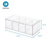 iDesign Crisp BPA-Free Plastic Stackable Tea Bag Organizer for Kitchen