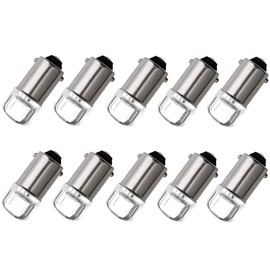 NAKOBO BA9S G14 T8.5 T4W LED 12V LED Position Lamp Room Lamp License Lamp White Set of 10