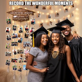 Palksky Graduation Picture Display Graduation Gifts for Him Her, Graduation Picture Frame with Tassel Holder for Best Friends Women, Hanging Photo Display for High School College Graduation Party