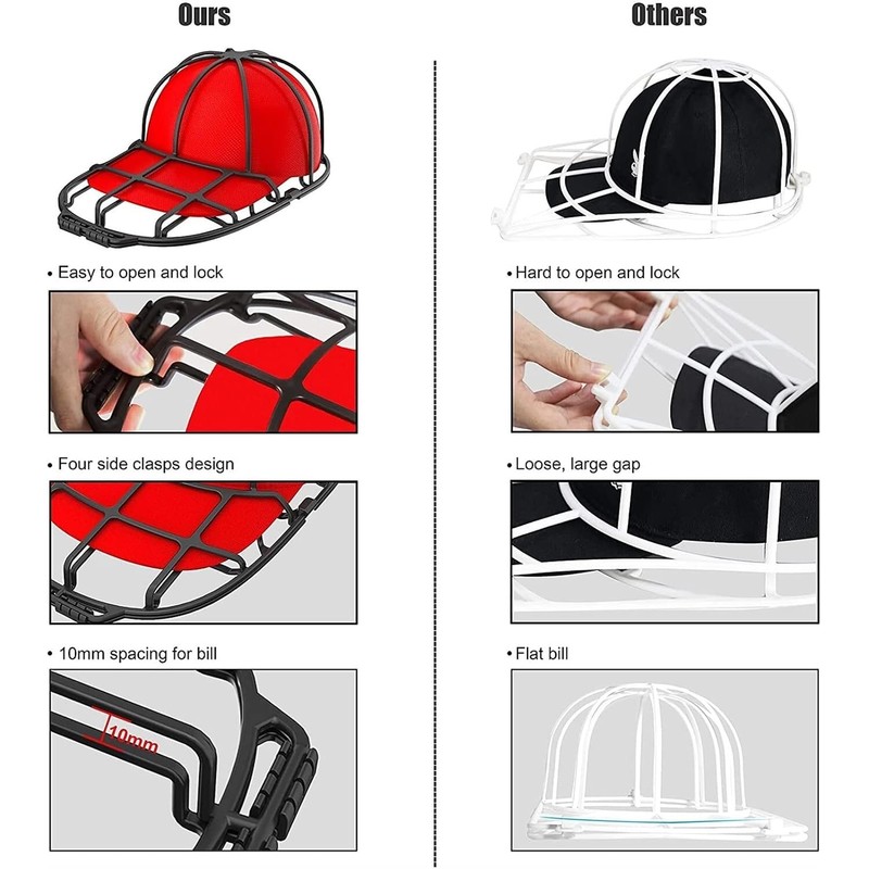 Percheros para Sombreros Hat Washer Frame Cage Storage Protector Racks