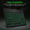 10 inch Wireless BT Keyboard Ultra-thin Rechargeable BT Keyboard Three-system
