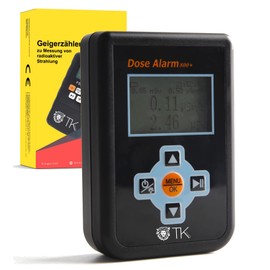 Geiger Counter - Dosimeter - Radiation Meter - Geiger Counter for Measuring μSv/H of Radioactive Radiation with German Instructions