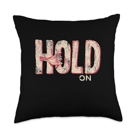Hold On with a Bold Design for a Confident Style Throw Pillow