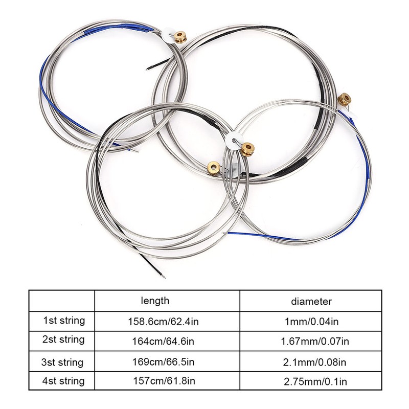 IRIN Steel Double Bass Strings Professional Music Instrument Accessory