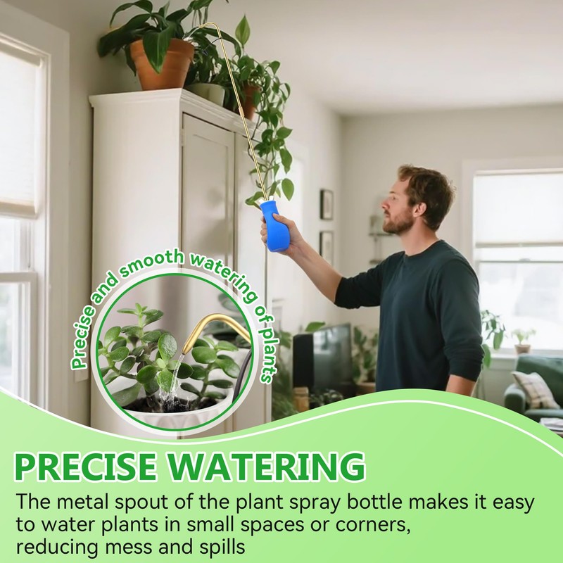 Dreyoo Squeeze Bottle for Hanging Plants, 19" Long Spout Plant