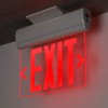LEONLITE Emergency Exit Sign, LED Edge Lit Exit Sign, Exit