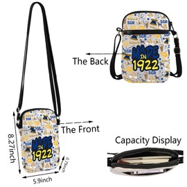 Sorority Gift Made in 1922 Sigma Gamma Rho Sorority Paraphernalia Gift Greek Sorority Crossbody Bag (November CR UK)