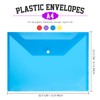 LEOBRO Plastic File Folders for Documents, 4 PCS File Folders,