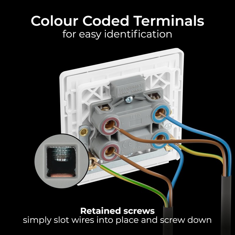 BG Electrical Cooker Control Switch Unit with LED Power Indicator,