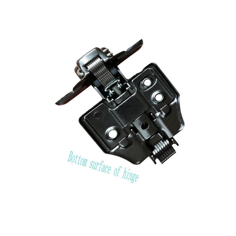 2 Pack Half Cover Hinge Gun Black, Suitable for Frameless