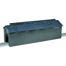 Lionel Twenty-Four Inch Gray Covered Bridge O Gauge Model Train Accessory