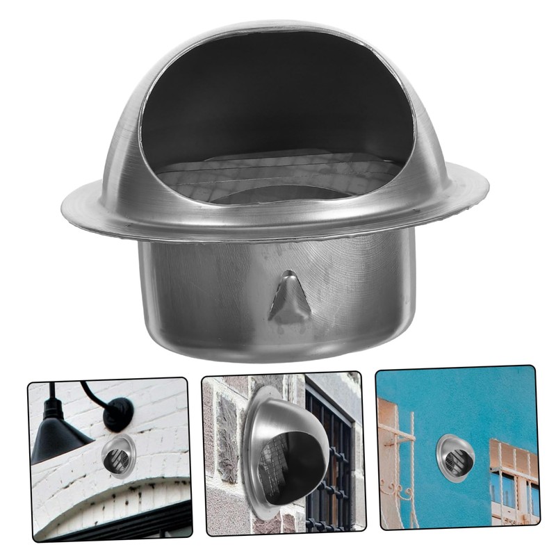 LIFKOME Wall Mounted Stainless Steel Exhaust Vent Cover Durable Wall