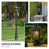 zeyu 19 Inch Solar Post Light with Pier Mount, Modern