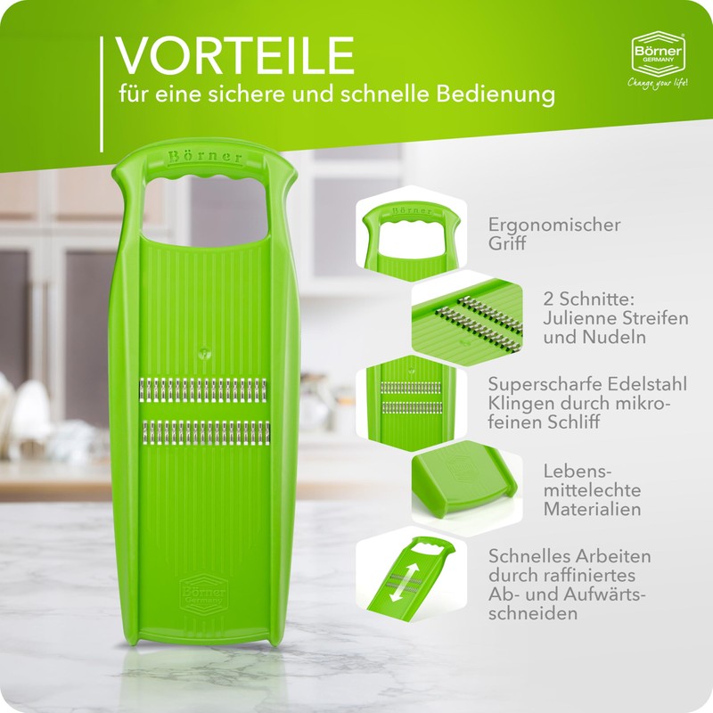 Börner Original Roko Powerline - Vegetable and Fruit Slicer Julienne