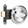 Double Sided Lock, Stainless Steel Door Lock for Bathroom Use(Silver