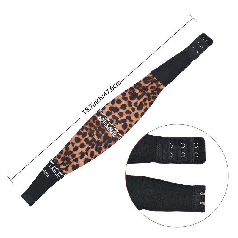 YTBYT Leopard Print Headbands for Wigs Ice Silk Lace Melting