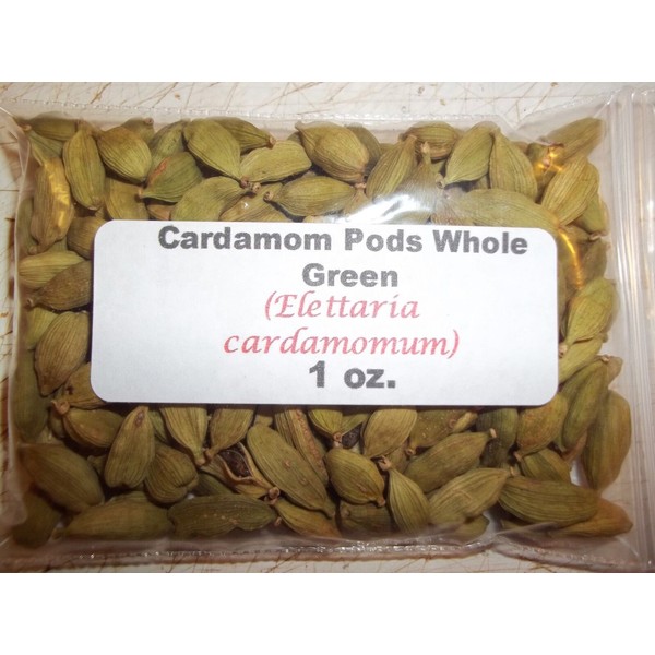 Cardamom Pod 1 oz. Cardamom Pod Whole Seed Green (Elettaria cardamomum)