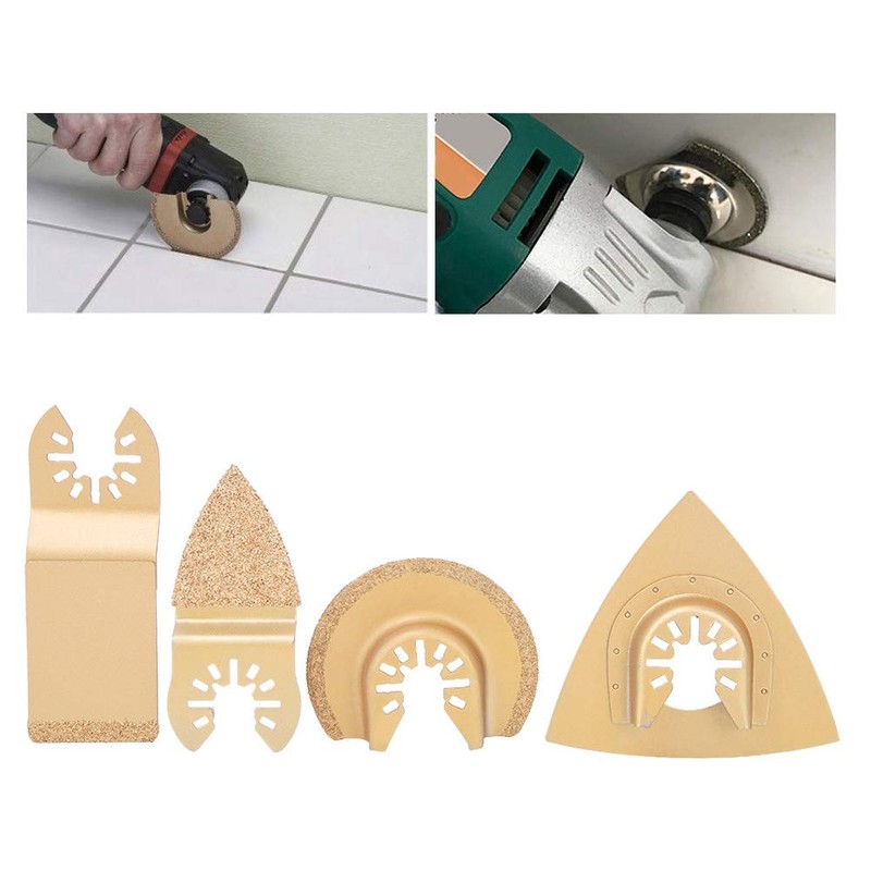 Multifunctional Tool Blades 4 Pieces Carbide Oscillation Saw Blade Accessories