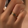 Interlocking Stackable Rings for Women Link Ring that Don't Tarnish