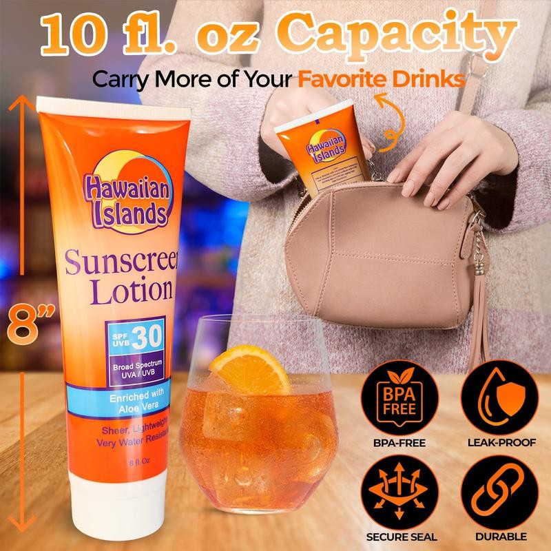 Smuggle Your Booze Flask Fake SPF 30 Sunscreen