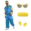Aibaowedding 80s Outfit, Men's Retro Tracksuit for Women, Bad Taste