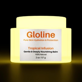 Govertex Gloline Tropical Infusion – Hydrating Skin Superfood Balm for Face & Body | All Natural Skin Care with Squalane, Shea Butter, Beeswax, Argan Oil, Vitamin E + 6 Antioxidant-Rich Botanicals