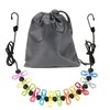 Clothesline，Retractable Portable Clothesline for Travel，Clothing line with 12 Clothes Clips，for