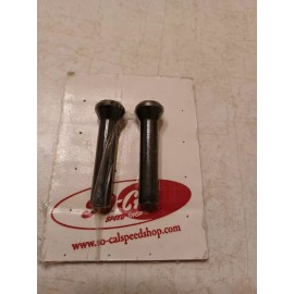 PRO-BILT HOT ROD PARTS CUSTOM DOOR LOCK KNOBS MACHINED ALUMINUM BLACK ART DECO 2 PCS