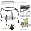Yaheetech 59-Inch Rolling Standing Medium Dome Open Top Bird Cage