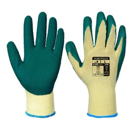 Portwest - Latex Palm Dipped Gripper Gloves (1 Pair Pack) Yellow XL