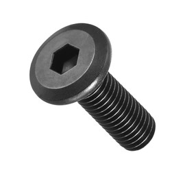 METALLIXITY Flat Head Hex Socket Cap Screws Bolts(M8-1.25x25) 20Pcs, Steel Hex Socket Furniture Bolts Countersunk Screws - for Furniture Woodworking Project, Black