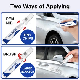Summit White(GAZ/WA8624) Touch Up Paint for GMC-Exact Match–Chips and Nicks Car Paint Scratch Repair Kit Automotive Paint Pen for Sierra 1500/2500 HD/Acadia/Canyon/Savana/Terrain