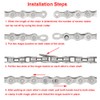 QitinDasen 10 Speed Bicycle Chain, 1/2 X 11/128 Inch 116