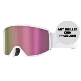 Atomic Four HD Ski Goggles – All Black – Ski Goggles with Contrasting Colours – High-Quality Mirrored Snowboard Goggles – Goggles with Live Fit Frame – Ski Goggles with Large Field of View