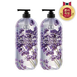 On The Body 온더바디 수퍼보타닉 바디워시 세이지앤로즈마리 900g 2개 On The Body Super Botanic Body Wash Sage & Rosemary 900g 2pcs
