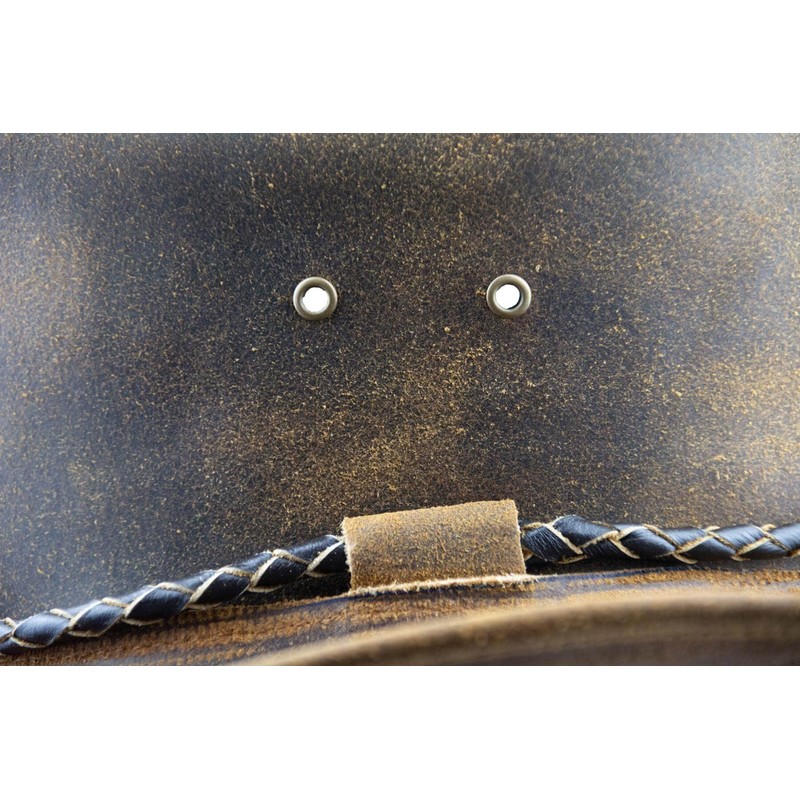 Black Jungle Kimbolton Leather Western Hat Australia Cowboy Hat, tan