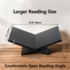PUERSI Open Display Stand, Wooden Large Book Holder, Coffee Table
