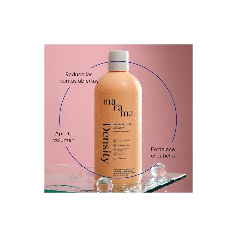 MARAMA Density Shampoo Voluminizador de Cabello 500 ml - Con