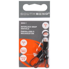 South Bend Interlock Snap Swivel (Black, 1)