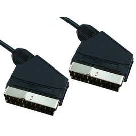World of Data 10m Scart Cable - Fully Wired - Shielded - 21-pin - Audio - Video - Male to Male 20 PACK