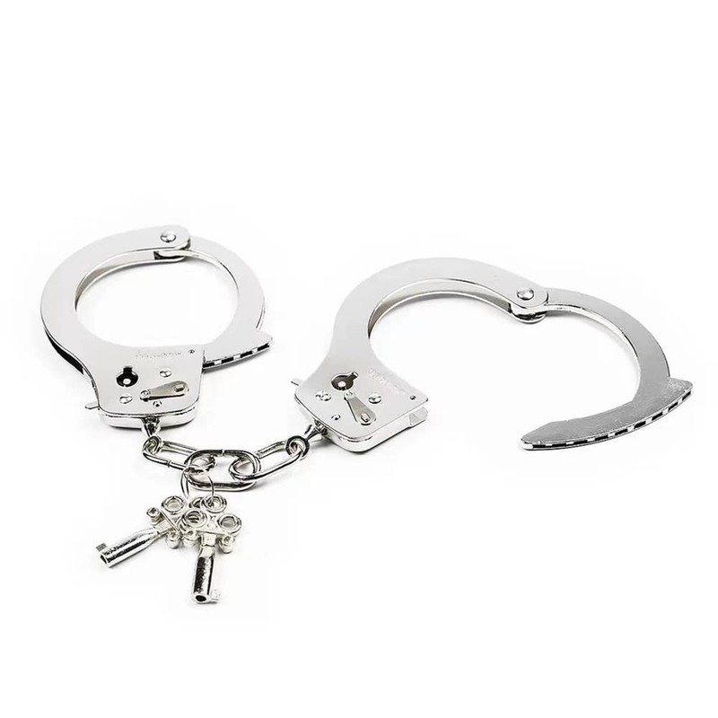 Metal Handcuffs with Key Professional Grade Handcuffs for Role Cosplay
