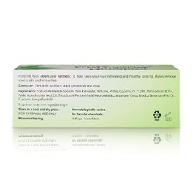 Himalaya Purifying Neem & Turmeric Cleansing Bar, Face and Body Soap for Soft, Clear & Acne Free Skin, 4.41 oz, 12 Pack